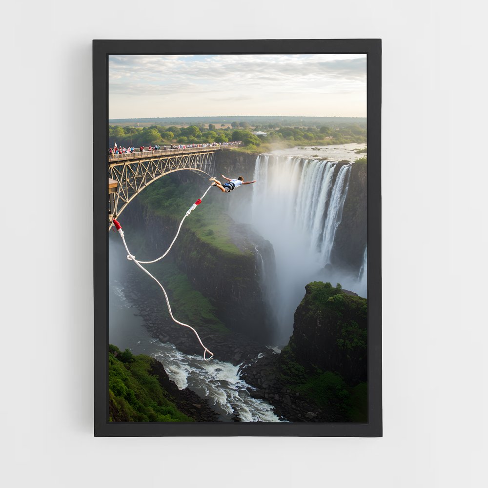 Poster Plongée Verticale – affiche Saut à l’élastique (vue 2)
